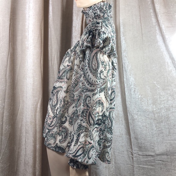 Ophelia Roe Ruffled Smock Top Medium New - Picture 4 of 7